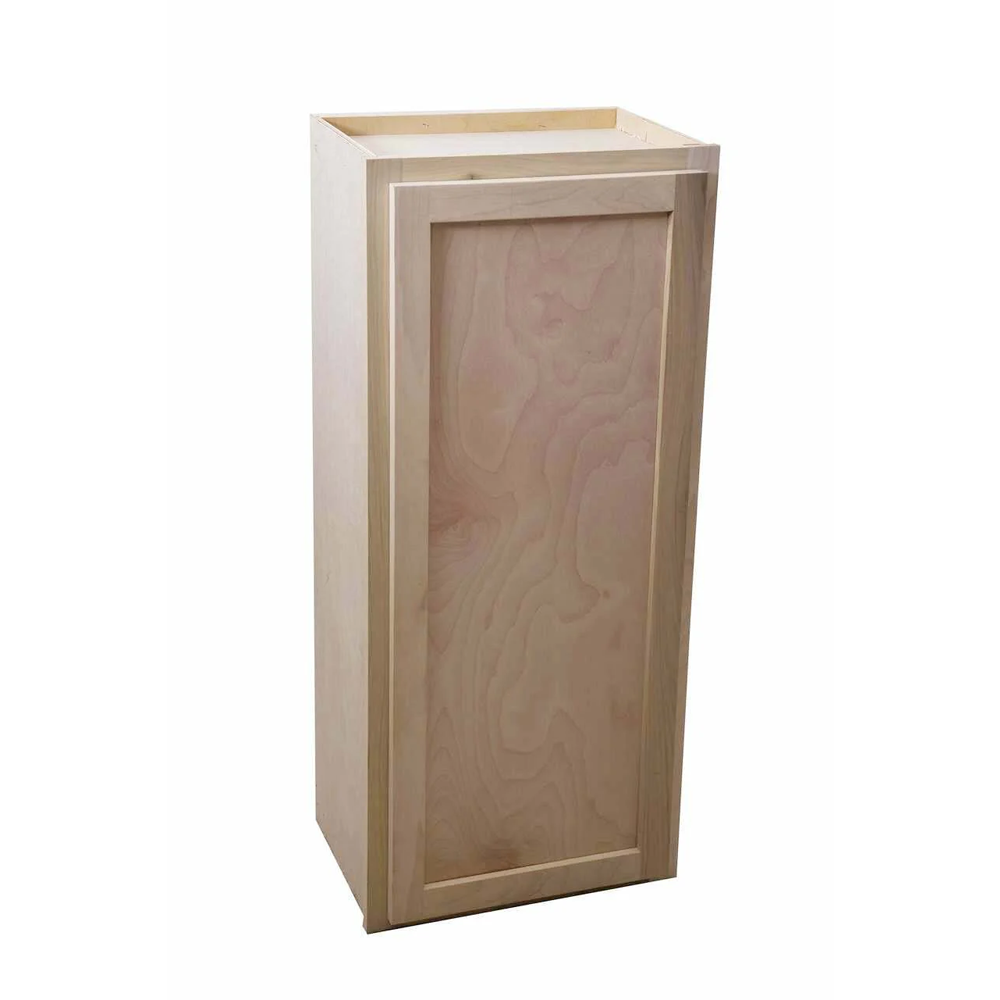 Kitchen Wall Cabinet | Unfinished Poplar | Shaker Style | 18x42x12 in